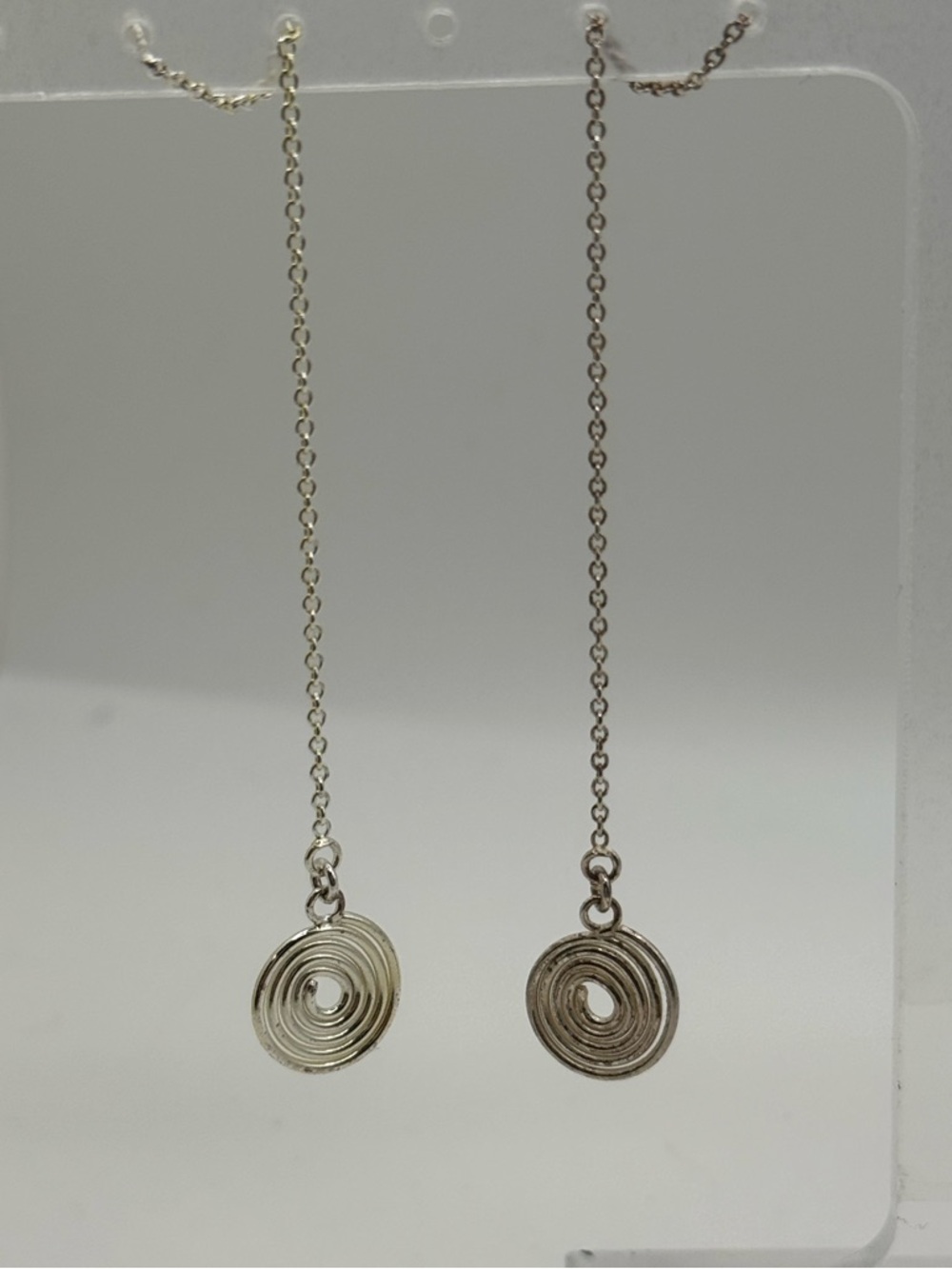 925 Silver Spiral Threader Earrings